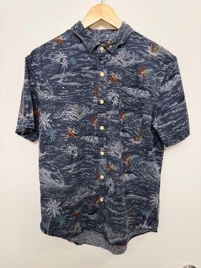 Lucky Brand Hawaiian Button Down Shirt